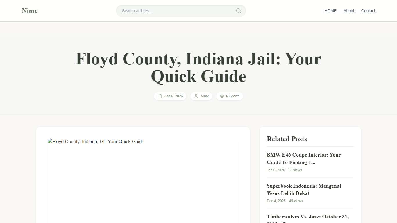 Floyd County, Indiana Jail: Your Quick Guide